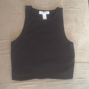 Basic black crop top Size M and black Bralette top Xs